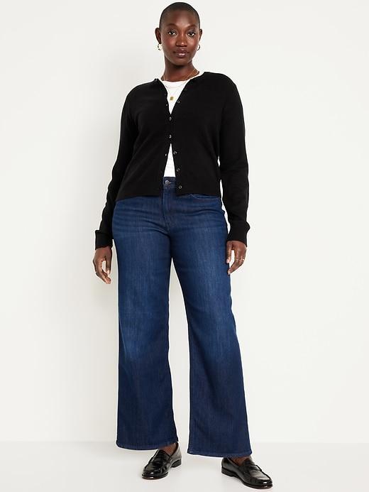 High-Waisted Wow Wide-Leg Jeans Product Image