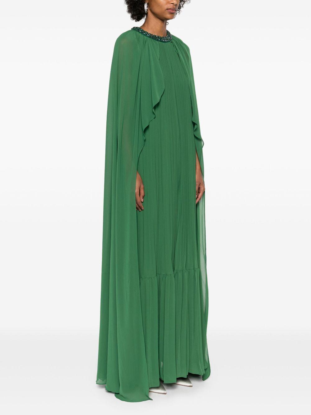chiffon cape maxi dress Product Image