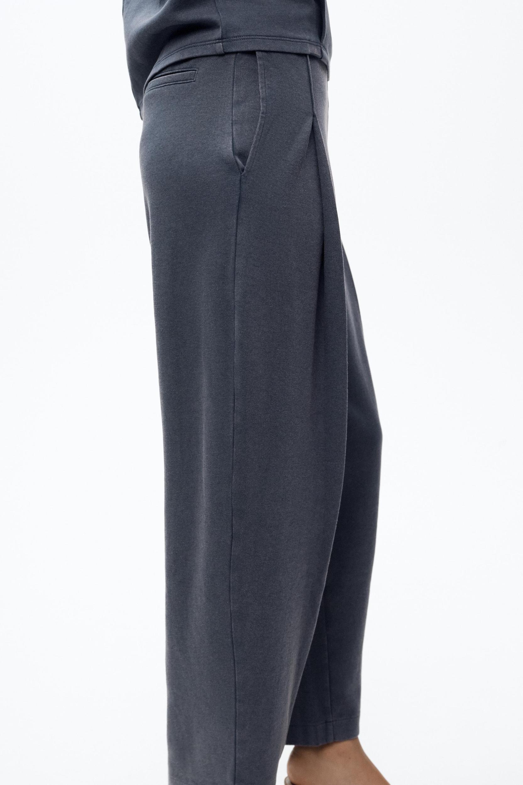 WASHED PLEATED PANTS Product Image
