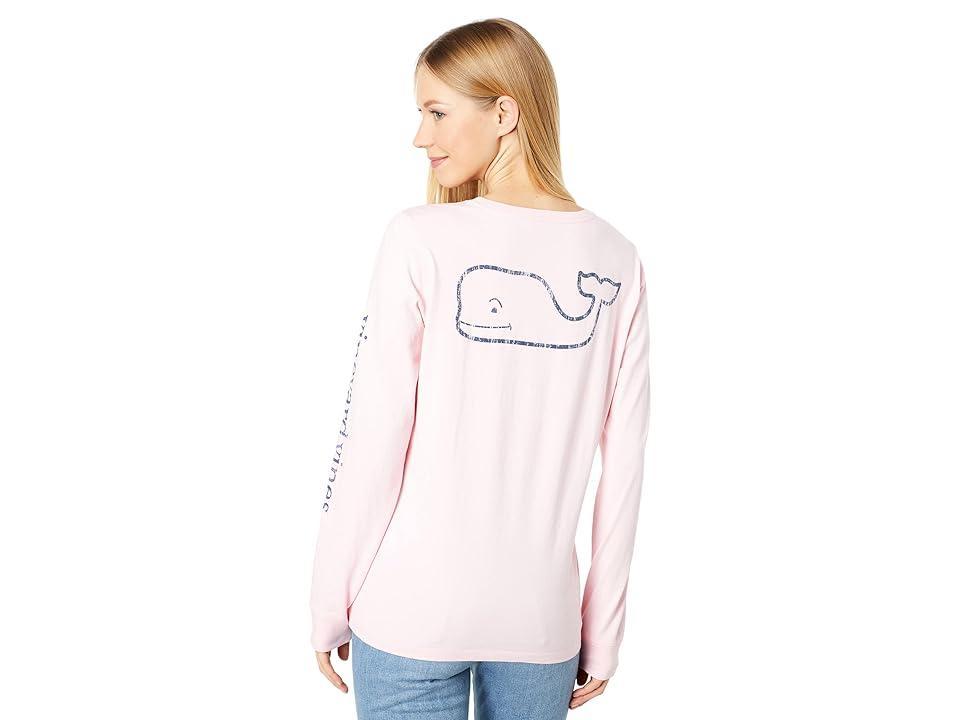 Womens Whale Print Long-Sleeve T-Shirt Product Image