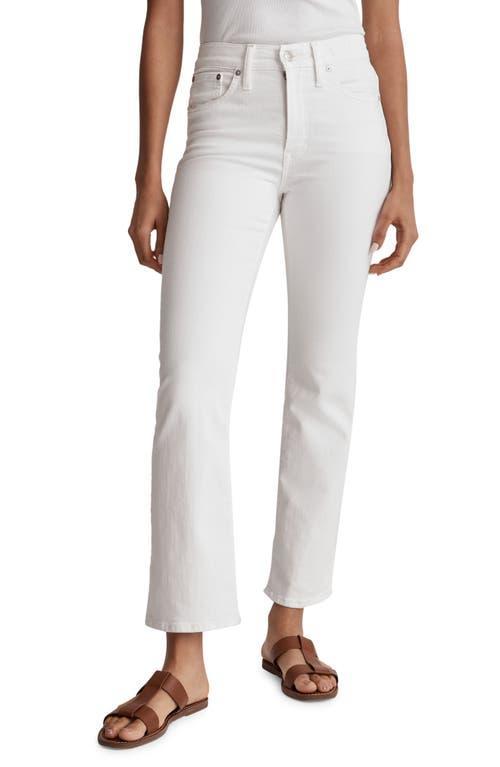 Madewell Kick Out Crop Jeans (Pure ) Women's Jeans Product Image