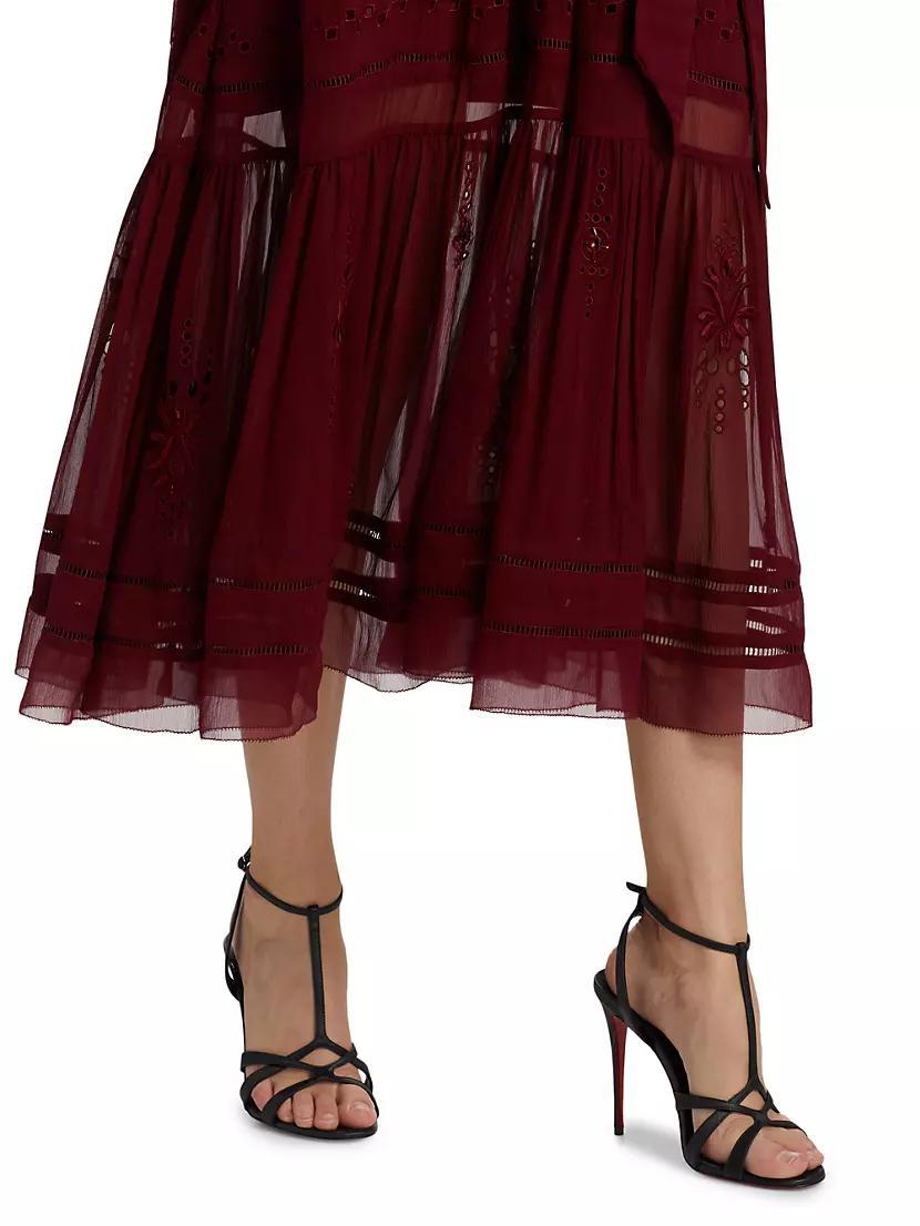 Sierra Silk Tie-Waist Maxi Dress Product Image