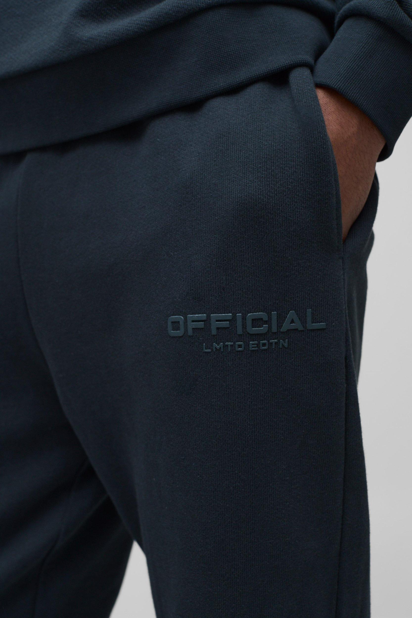 Regular Fit Heavyweight Bound Sweatpants | boohooMAN USA Product Image