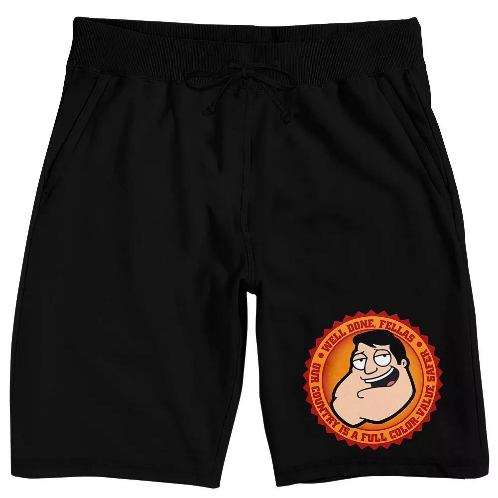 Men's American Dad Well Done Sleep Shorts, Size: XXL, Black Product Image