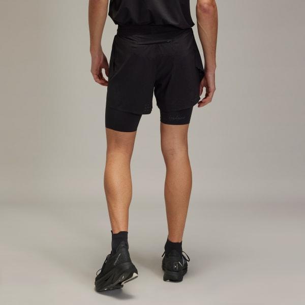 adidas Y-3 Running Shorts + Tights Black S Mens Product Image