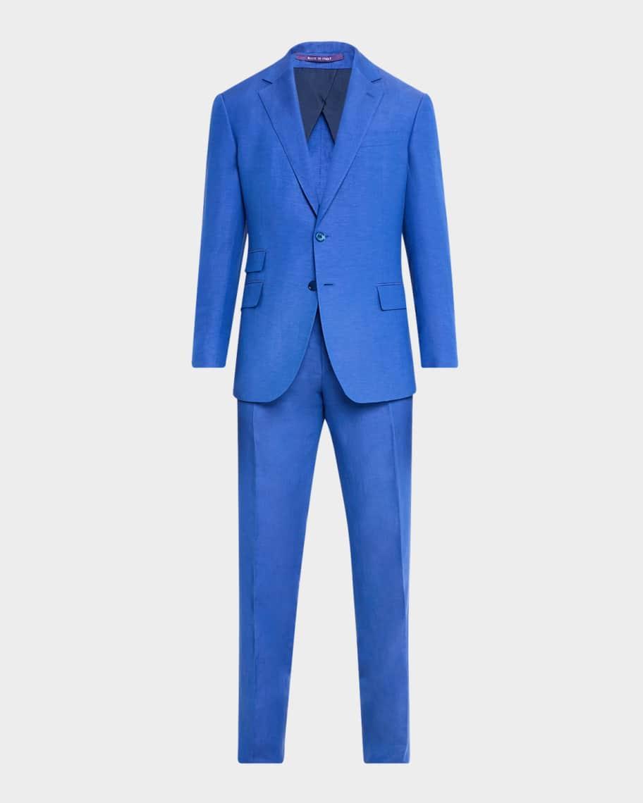 Mens Kent Hand-Tailored Silk-Linen Jacket Product Image