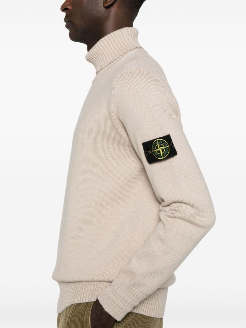 STONE ISLAND Compass-badge Sweater In Neutrals Product Image