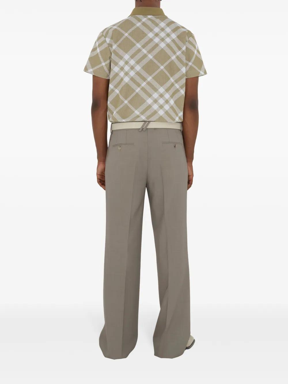 short sleeve cotton-blend polo Product Image