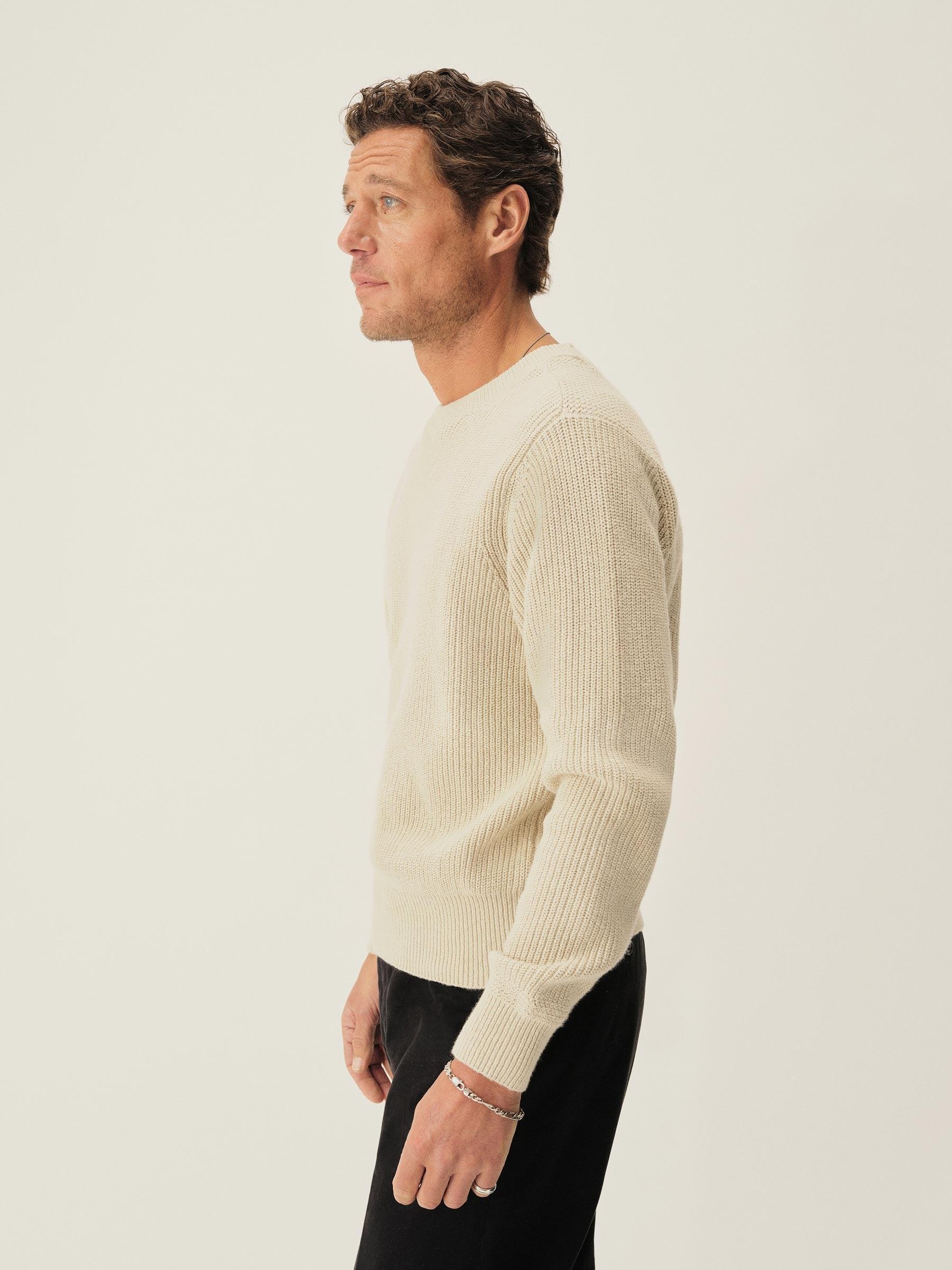 Cement Seafarer Cotton Rib Crew Product Image
