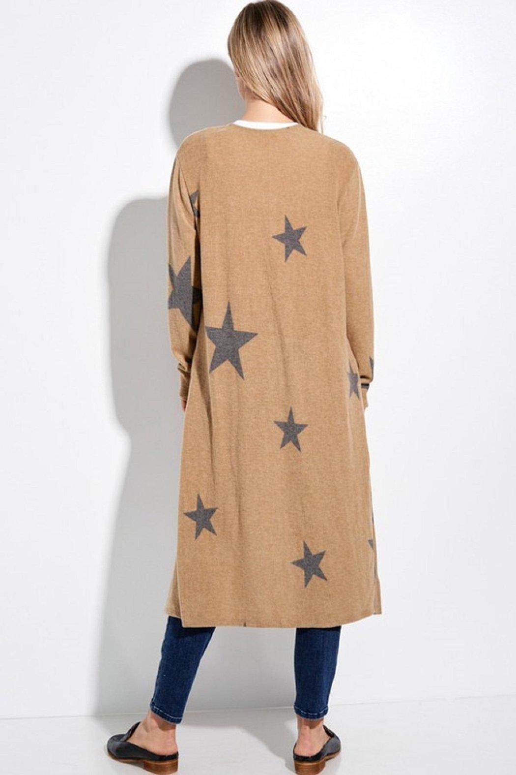 Camel Star Cardigan Product Image