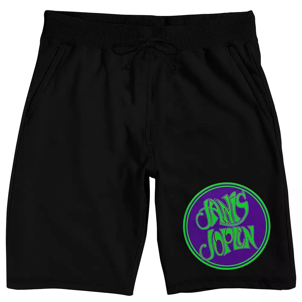 Men's Janis Joplin Name Sleep Shorts, Size: XXL, Black Product Image