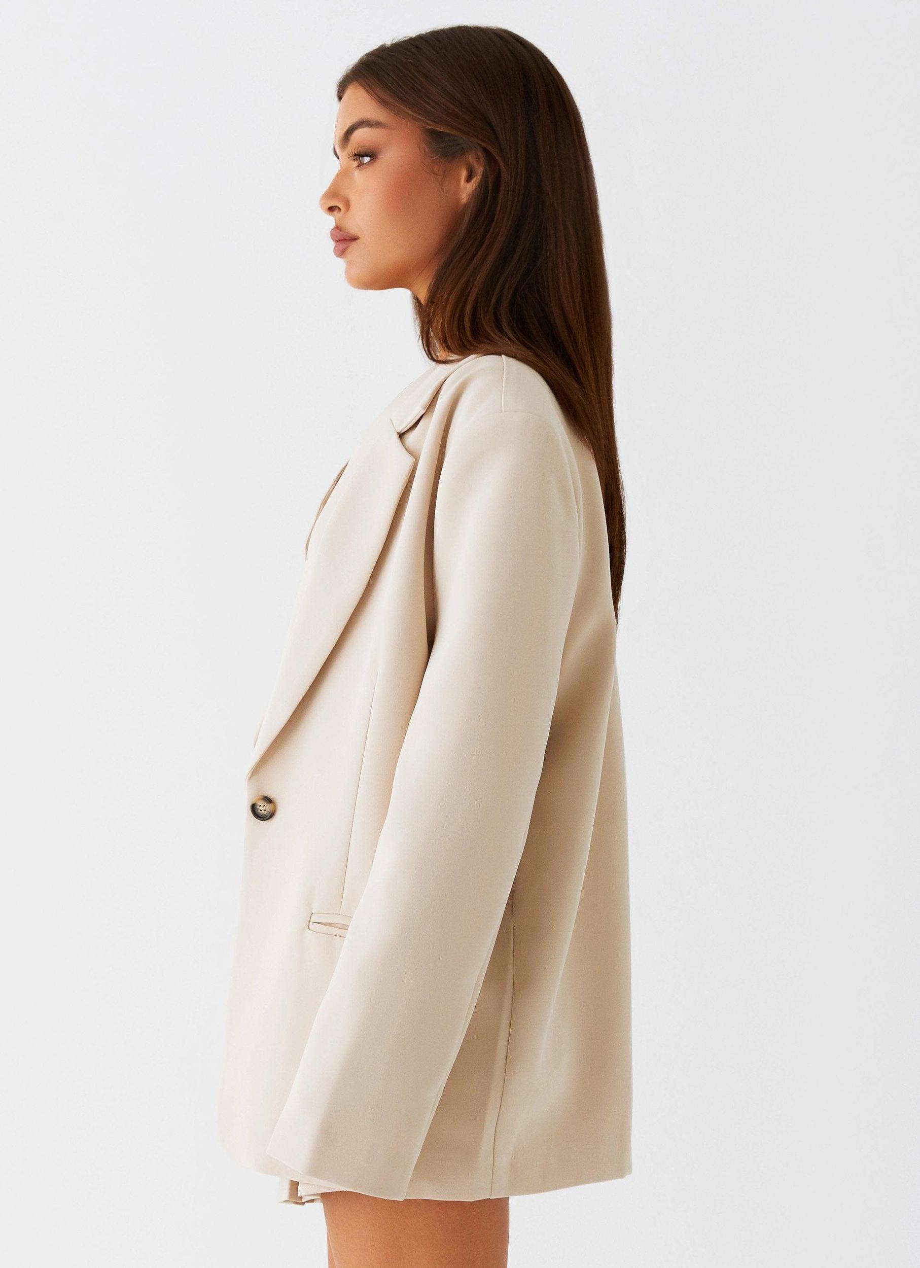 Stealth Mode Blazer - Beige Product Image