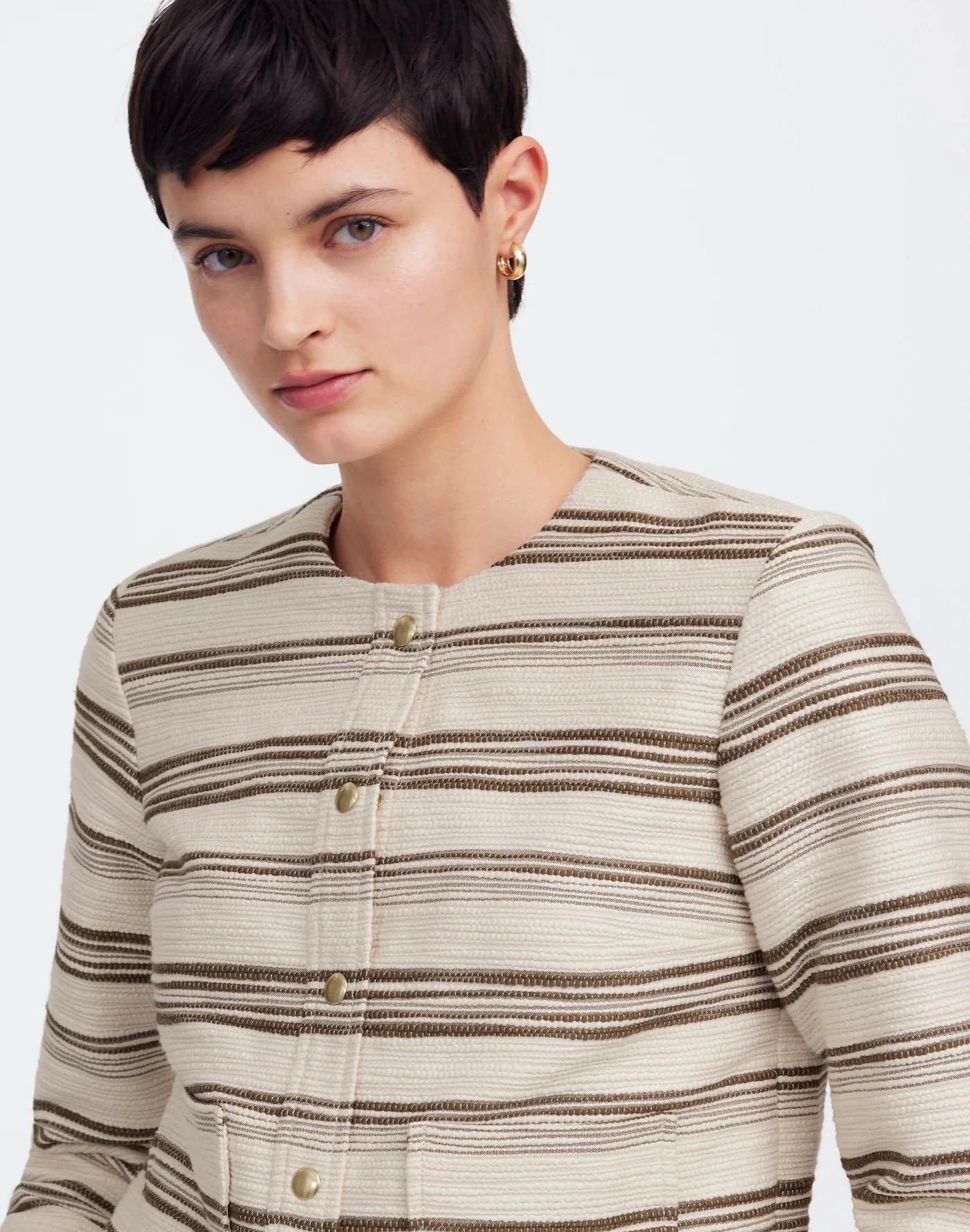 Lady Jacket in Striped Tweed Product Image