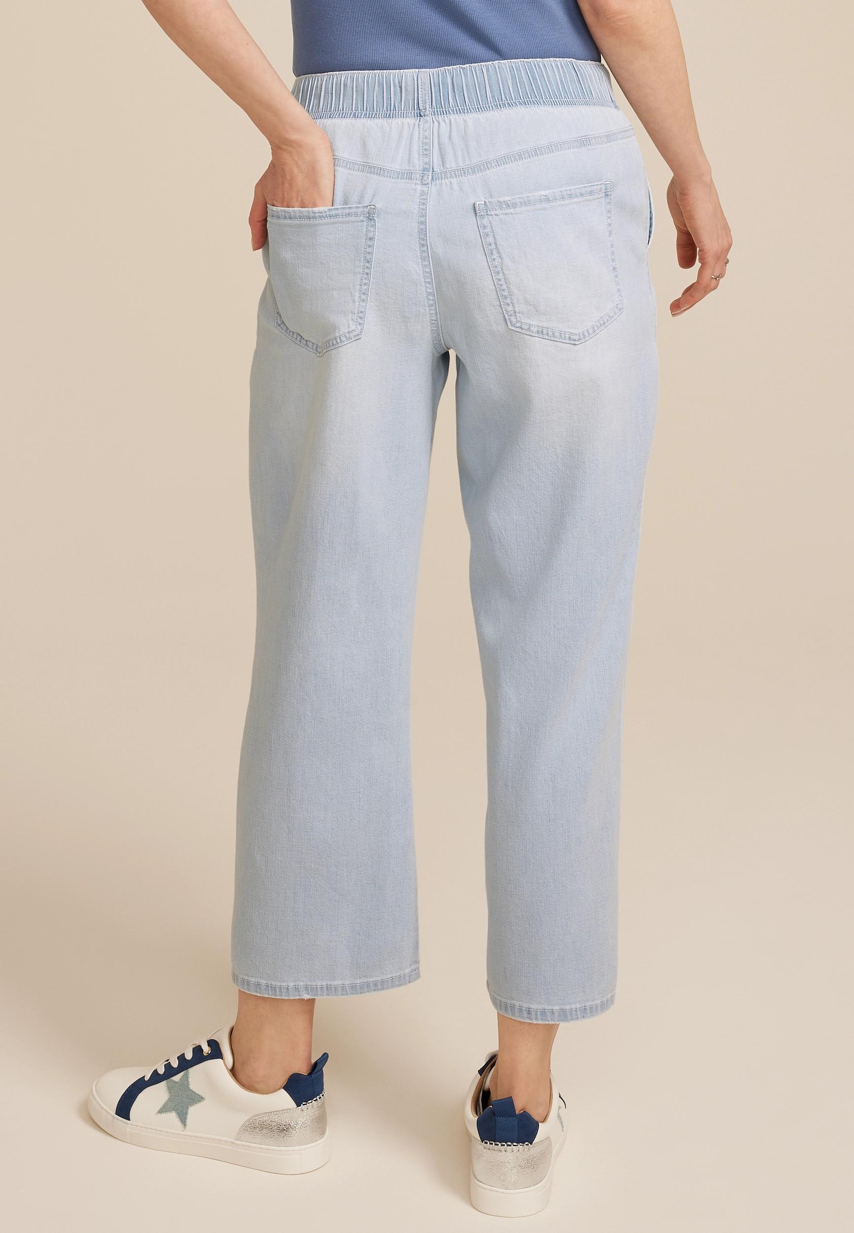 m jeans by maurices™ Soft Light High Rise Straight Cropped Jean Product Image