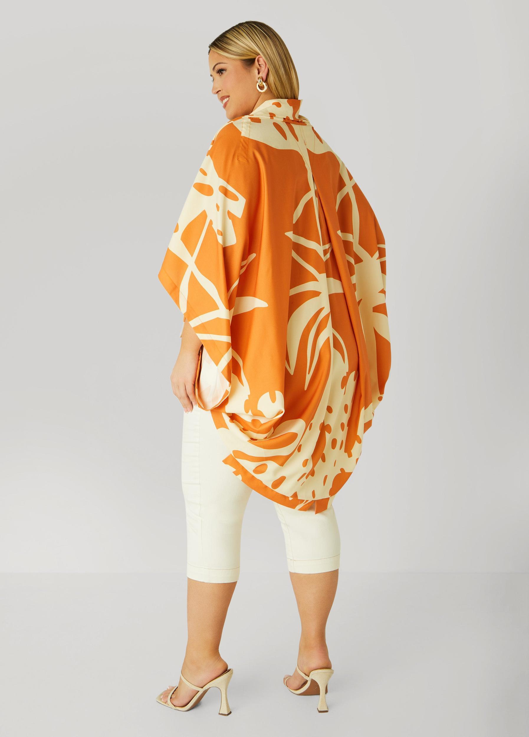Palm Print Kimono Product Image
