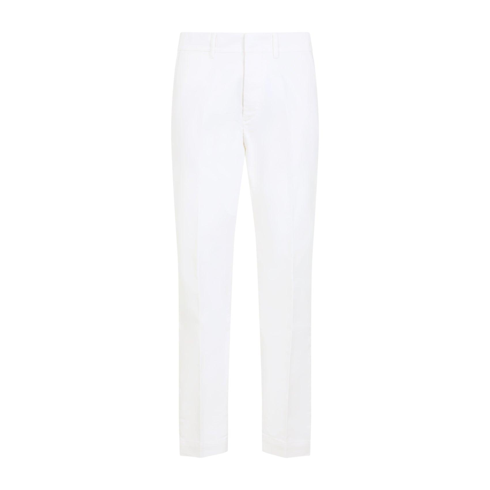 TOM FORD Belt-loop Casual Pants In White Product Image