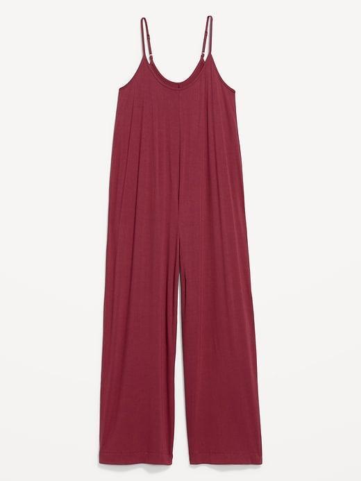 Knit Jersey Pajama Jumpsuit Product Image