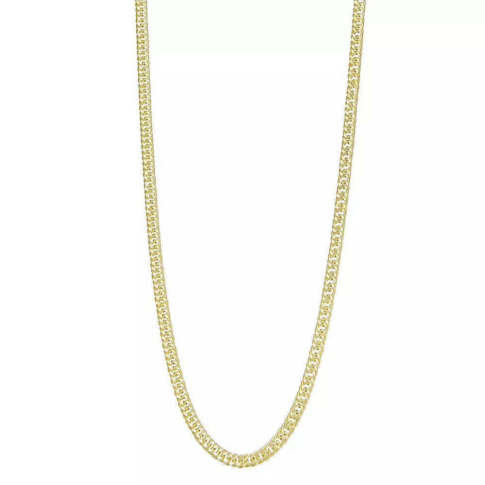 Jordan Blue Mens 14k Gold Miami Cuban Curb Chain Necklace Product Image