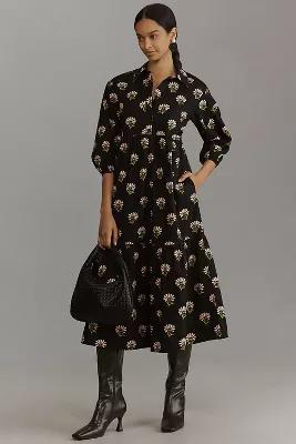 The Bettina Tiered Shirt Dress by Maeve Product Image