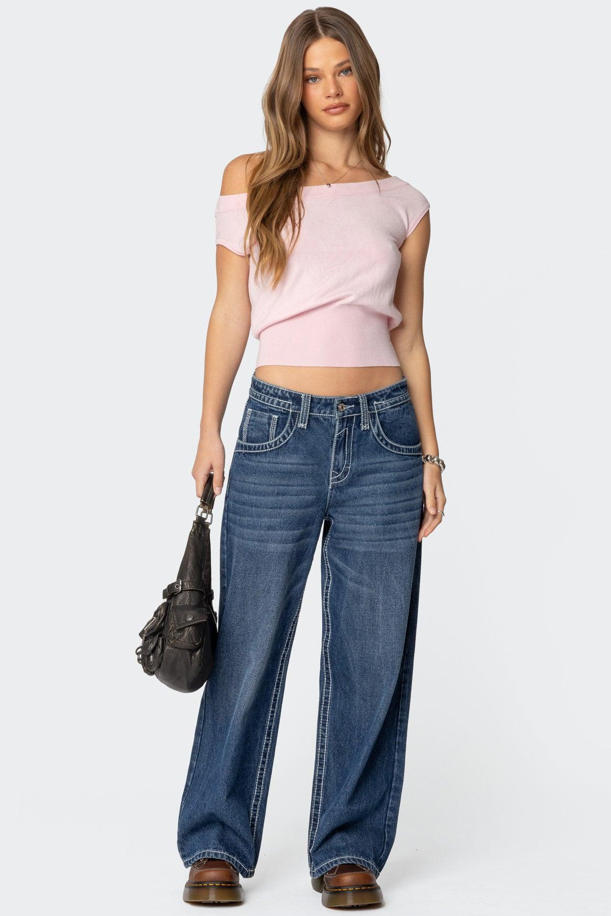 Michaela Off Shoulder Knit Top Product Image