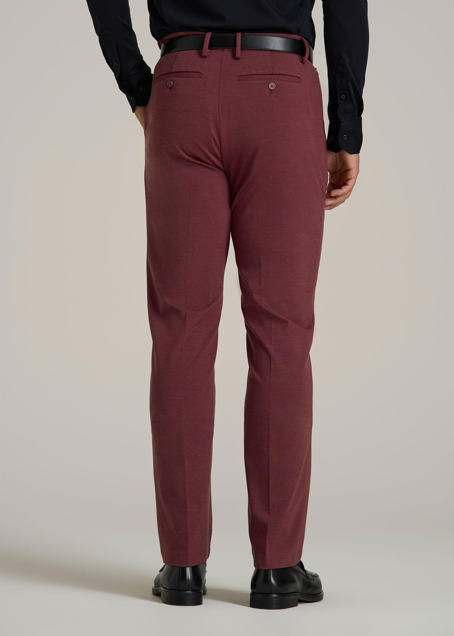 Flex Tech Suit Pants for Tall Men in Tawny Port Nailhead Male Product Image