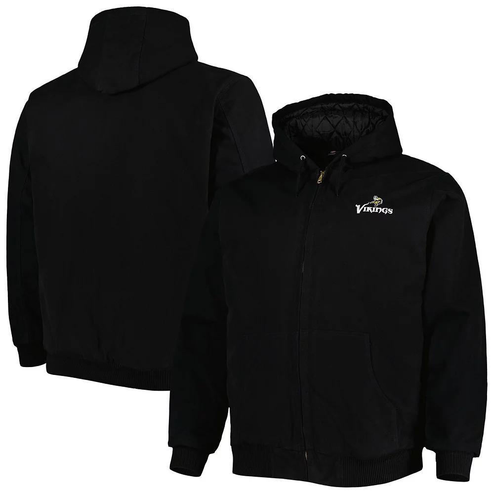 Mens Dunbrooke Carolina Panthers Big & Tall Dakota Canvas Hoodie Full-Zip Jacket Product Image
