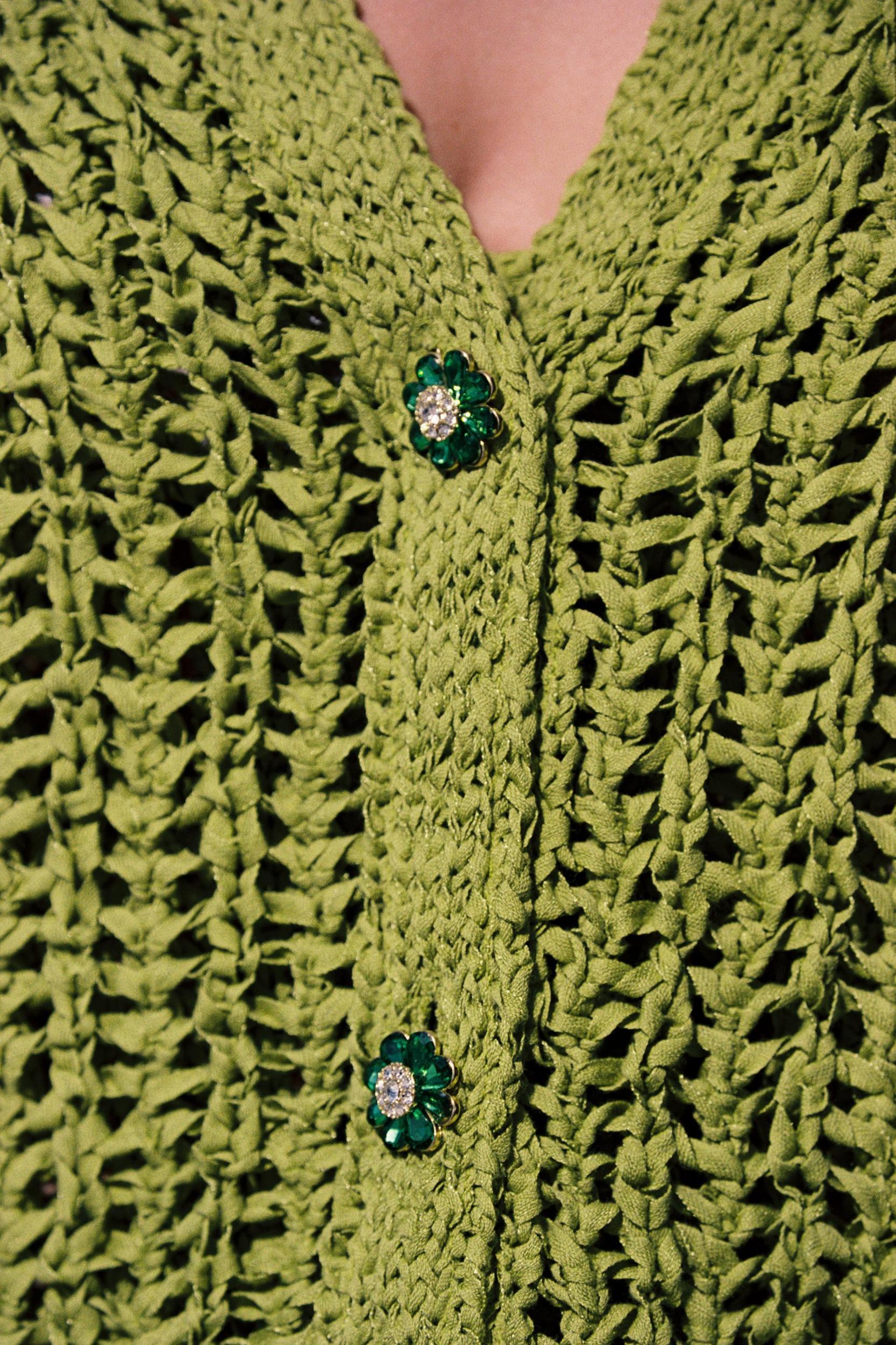 RIBBON KNIT JACKET Product Image