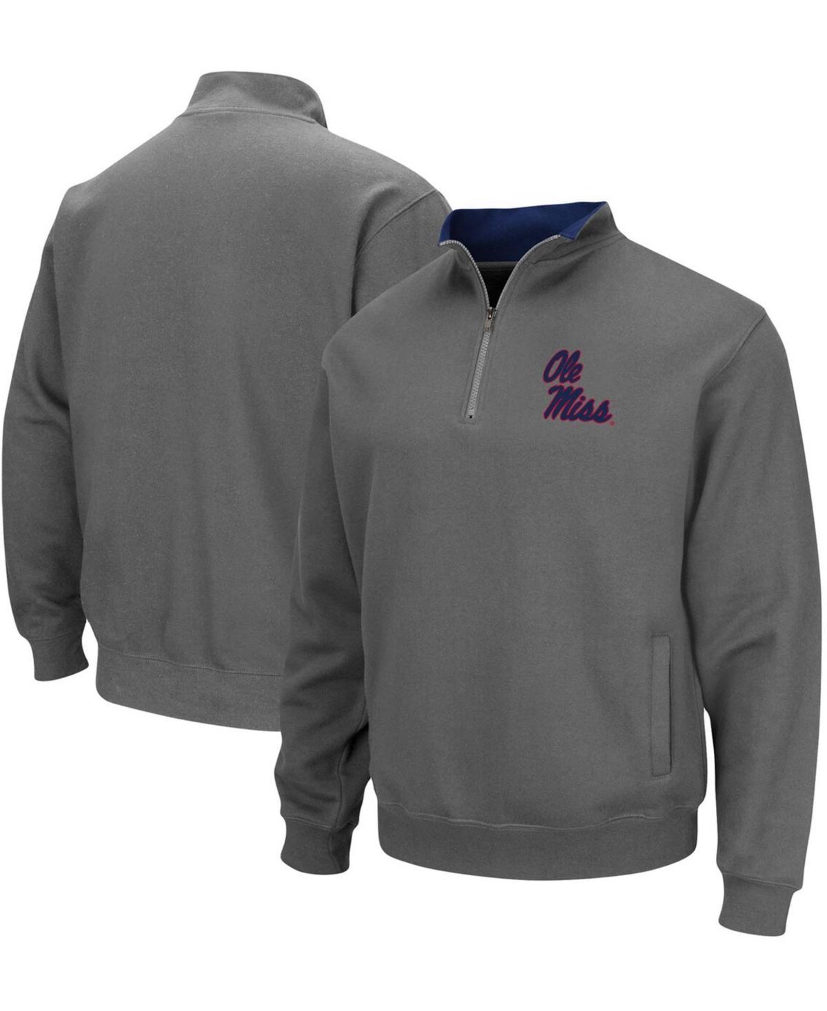 Men's Colosseum Charcoal Mississippi State Bulldogs Tortugas Logo Quarter-Zip Jacket, Size: Large, Mst Charco Product Image