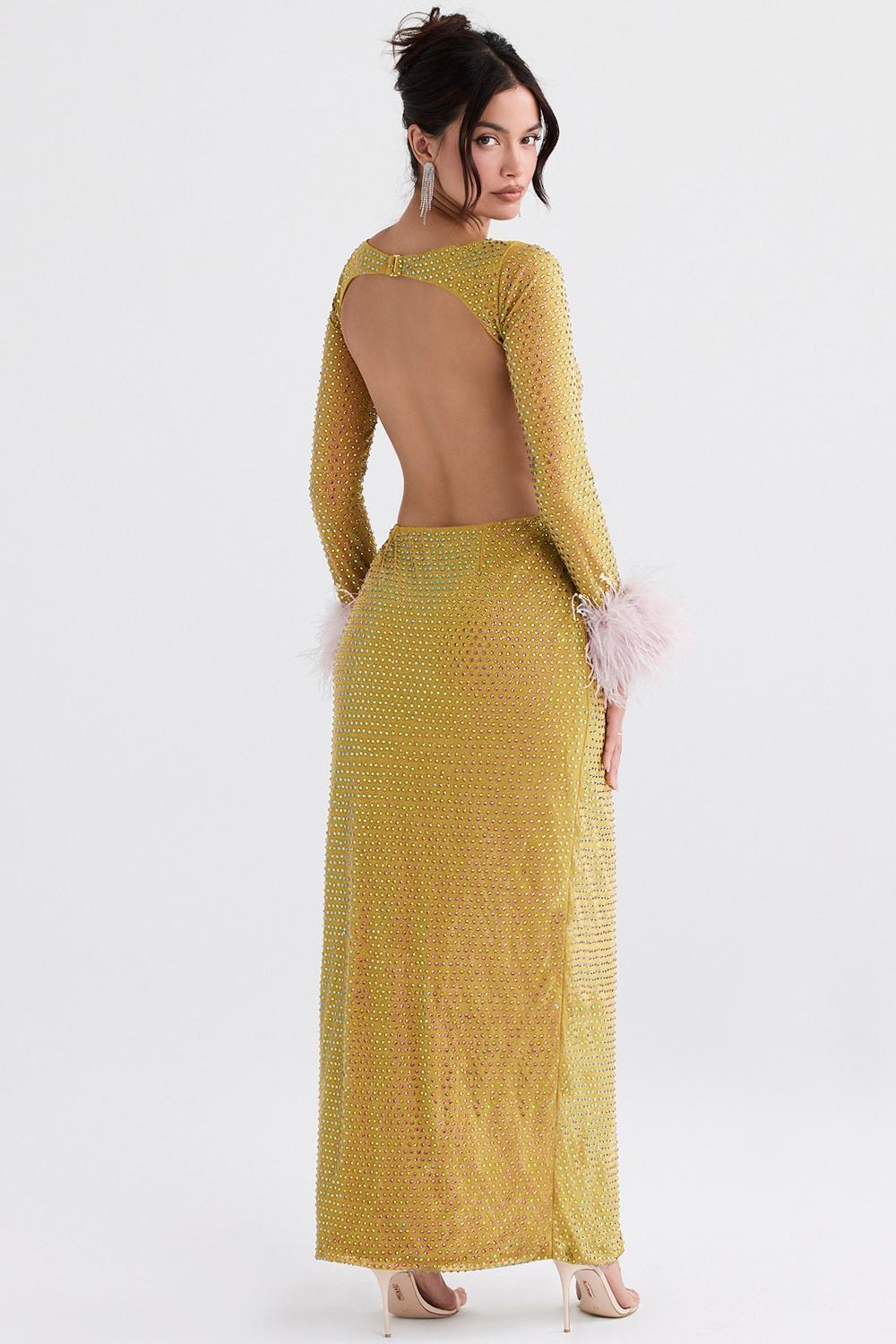 Estella Soft Pink Crystallised Dress Product Image