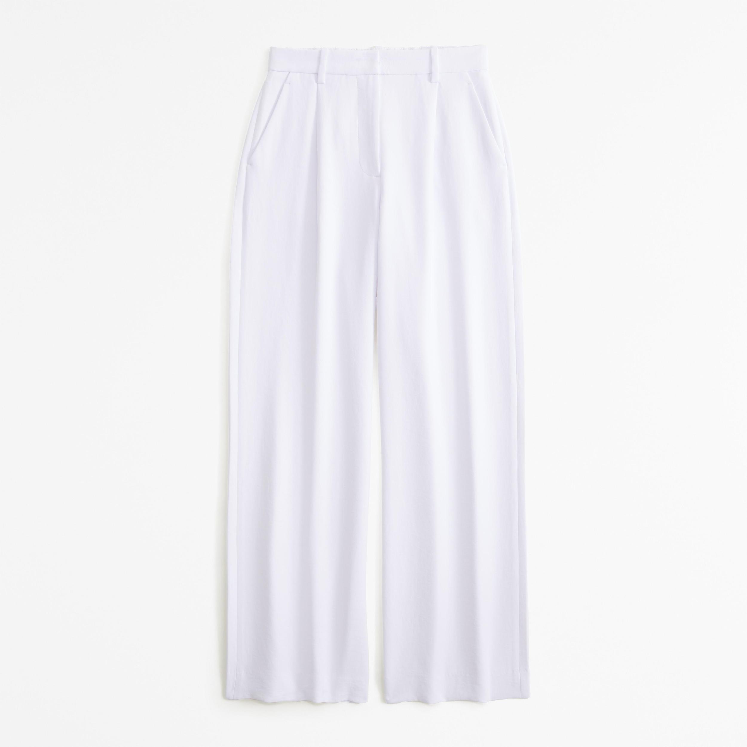 A&F Harper Tailored Premium Crepe Ultra-Wide Leg Pant Product Image