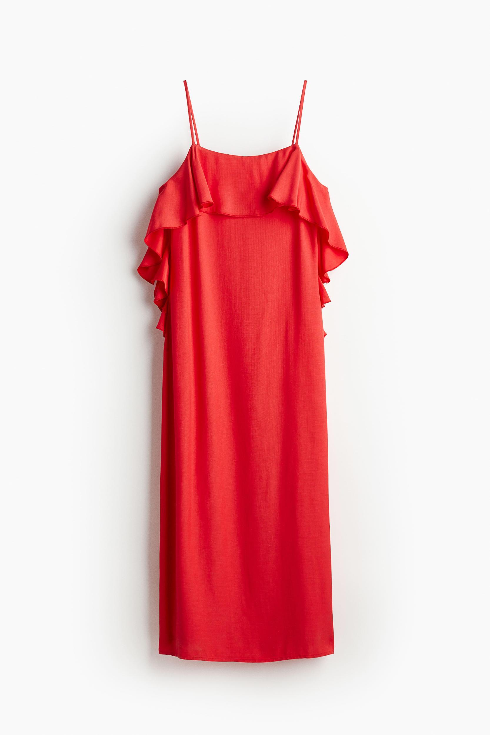 Flounce-trimmed Slip Dress Product Image