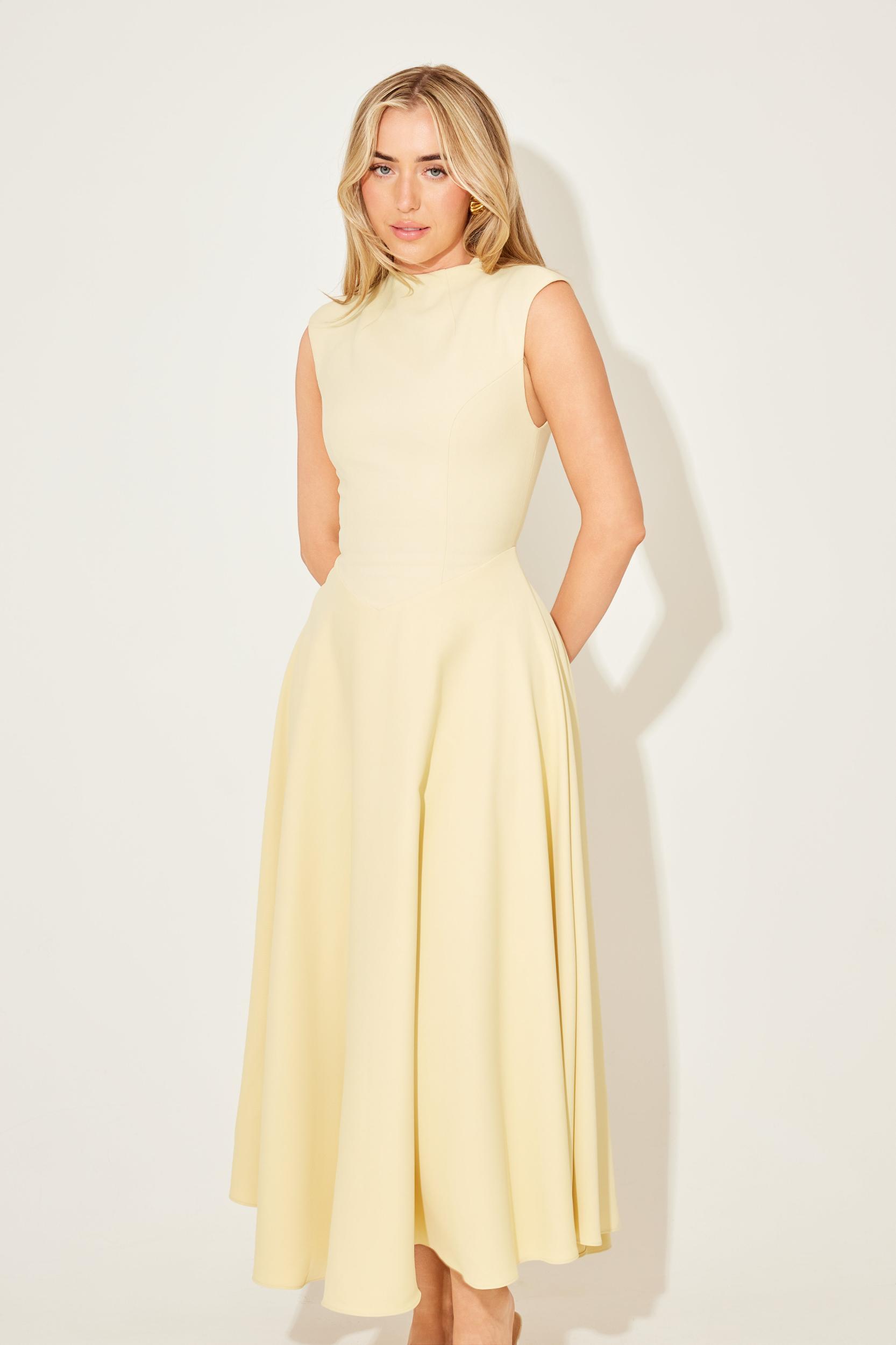 The Ultimate Muse Sleeveless High Waist Midi Dress Product Image