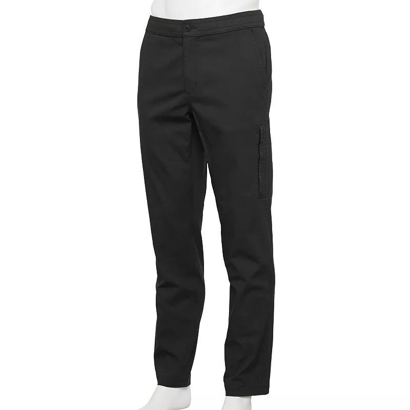 Men's Sonoma Goods For Life® Side-Zip Ripstop Pants, Size: Large, Black Product Image