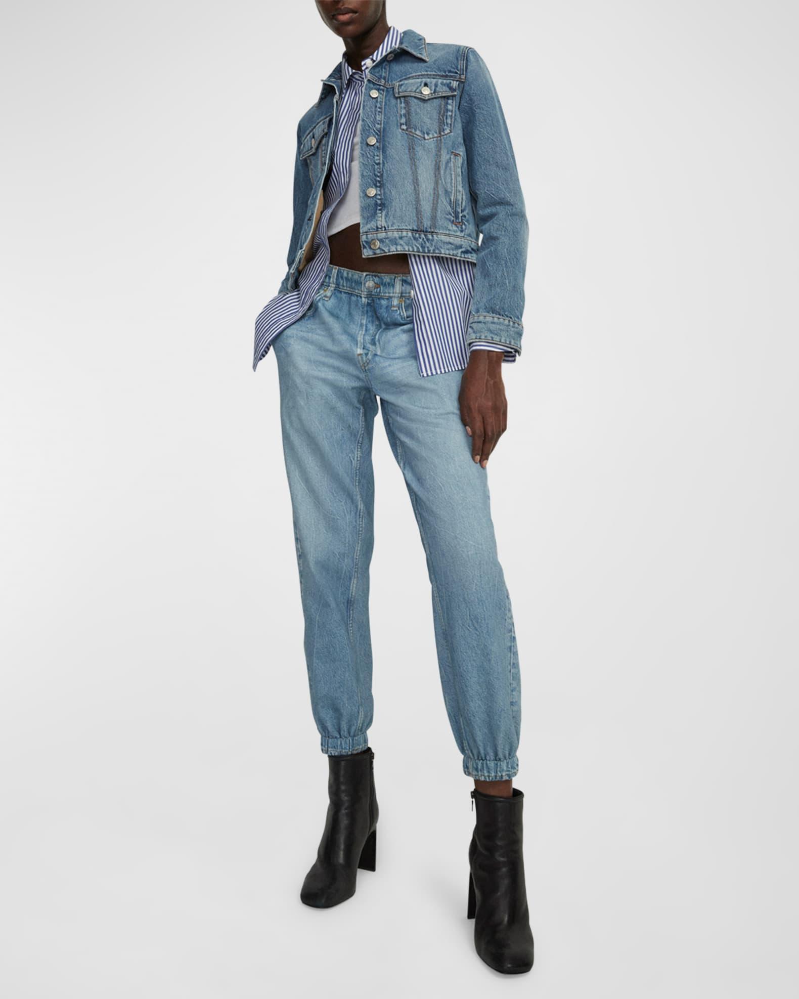 Miramar Cotton-Terry Crop Joggers Product Image