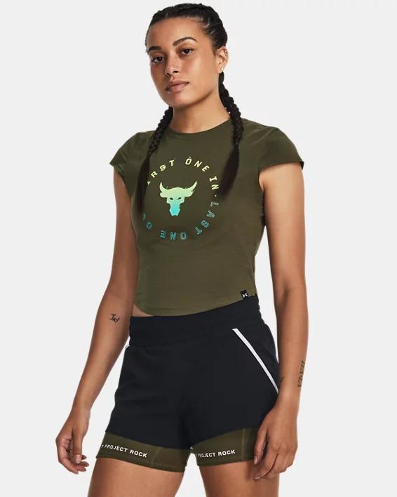 Women's Project Rock Night Shift Cap T-Shirt Product Image