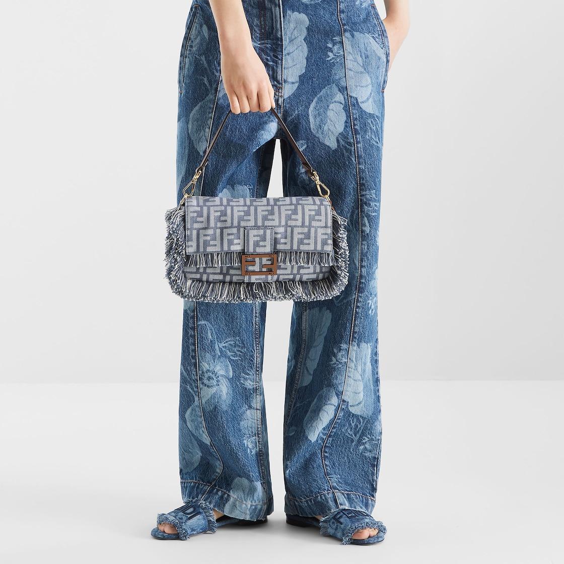 Fendi SunshineBlue denim slides Product Image