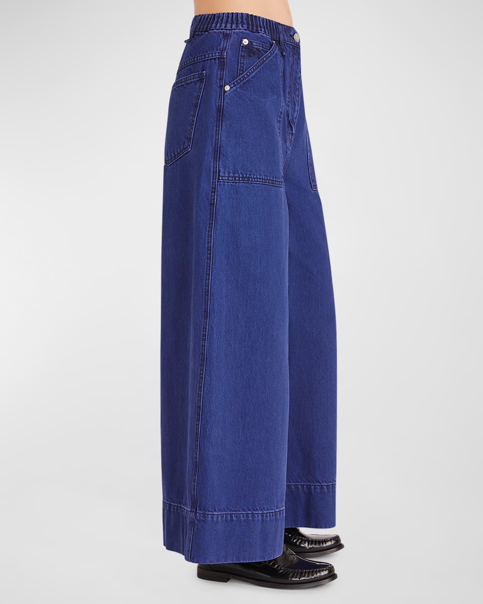 Violette Wide-Leg Denim Jeans Product Image