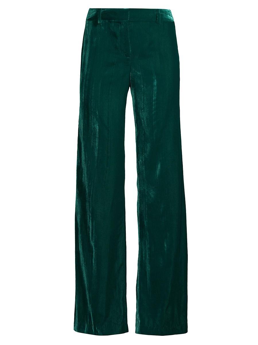 Womens Tyson Crinkled Velvet Pants Size 0 Product Image