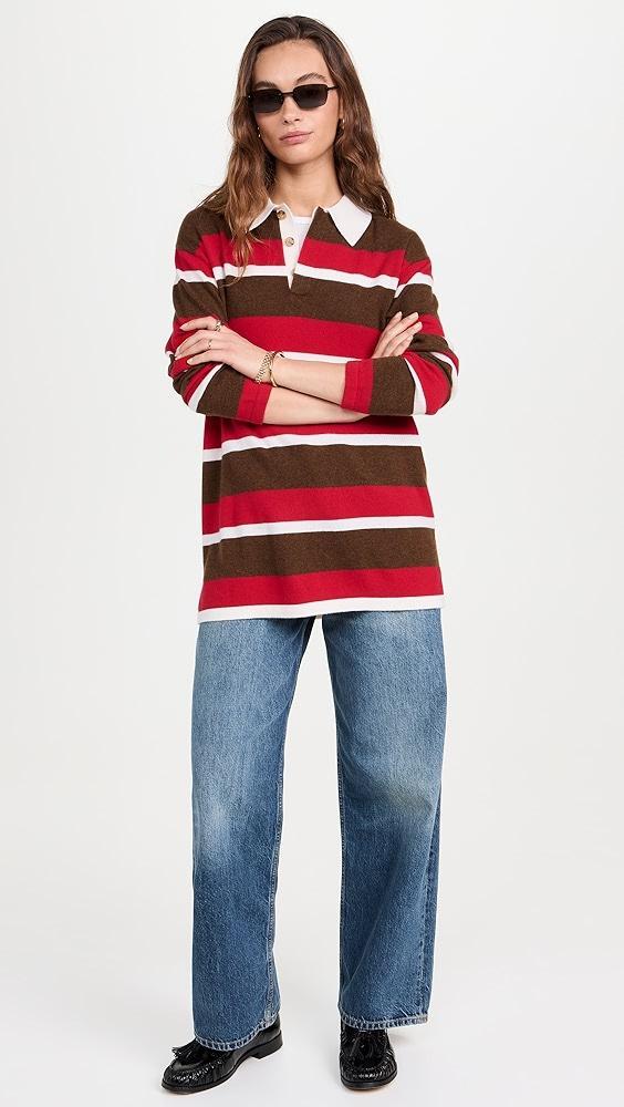 Guest in Residence Cashmere Striped Rugby Sweater | Shopbop Product Image