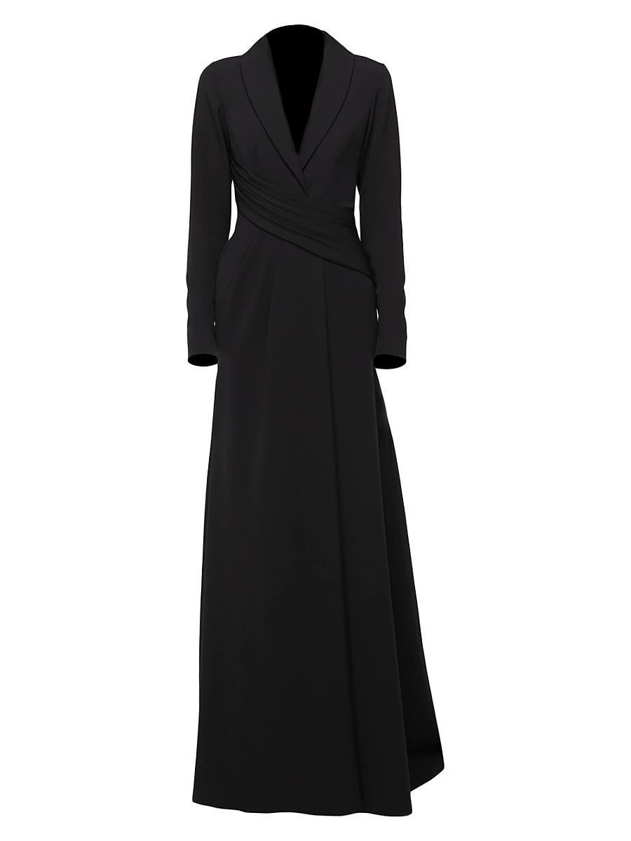 Womens Draped Tuxedo Dress Product Image