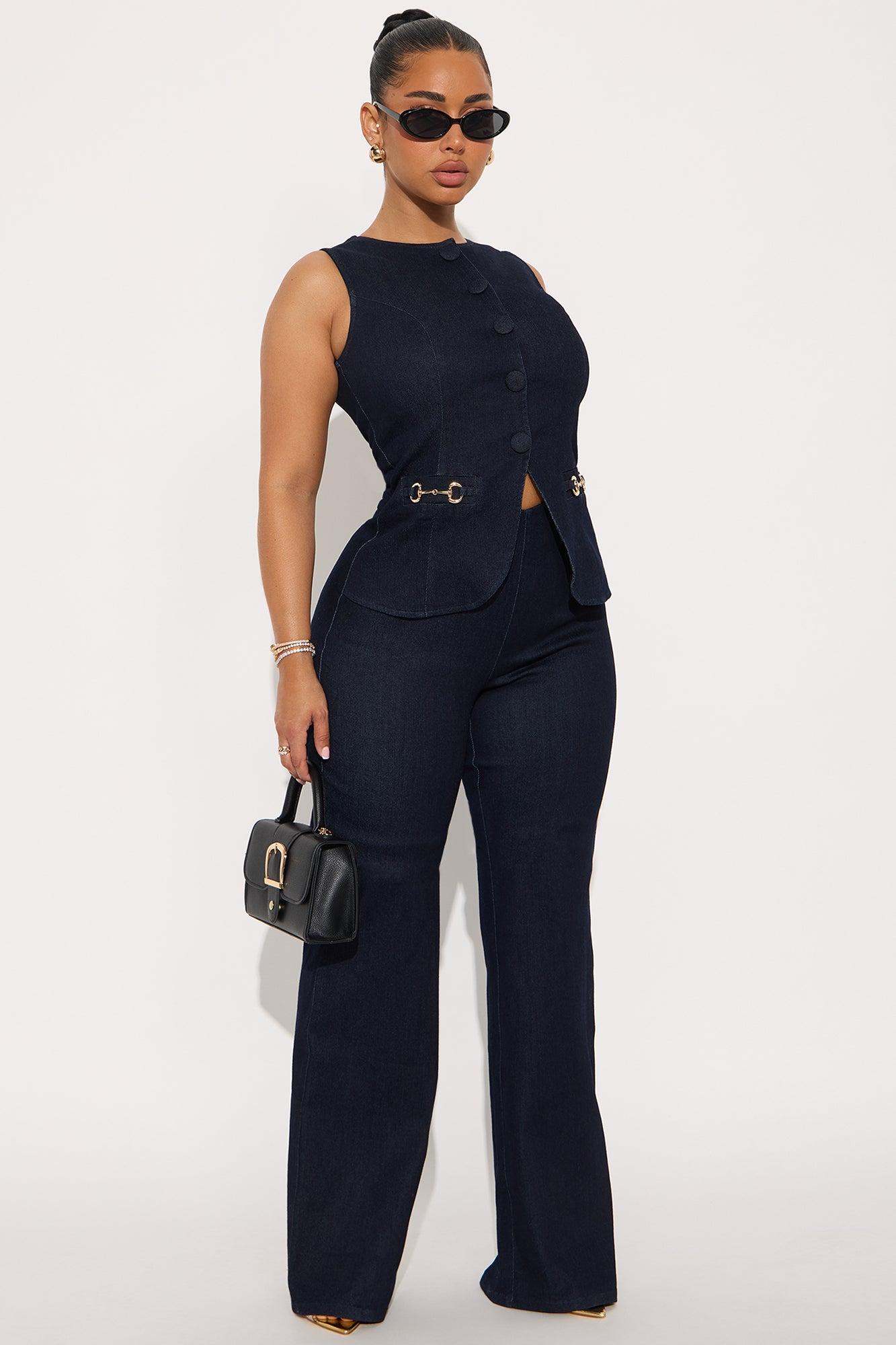 Emma Denim Straight Leg Jumpsuit - Indigo Product Image
