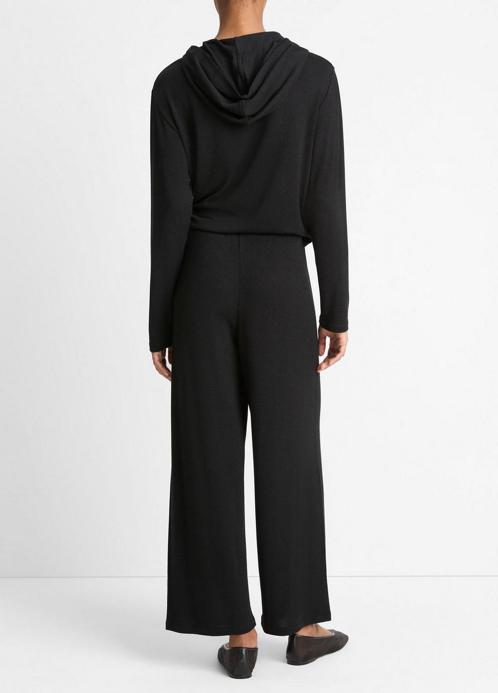 Womens Cropped Lounge Pant, Black, Size XL Vince Product Image