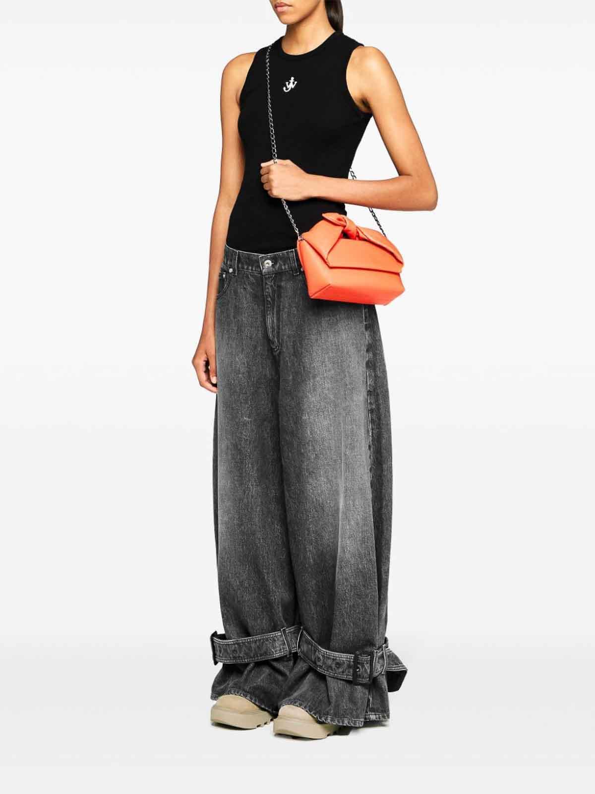 JW ANDERSON Buckled Jeans In Grey Product Image
