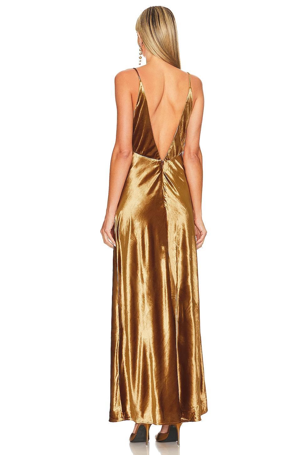 Capri Velour Slip Dress Bardot Product Image