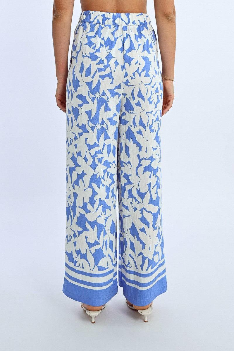 WIDE LEG PRINTED PANTS Product Image