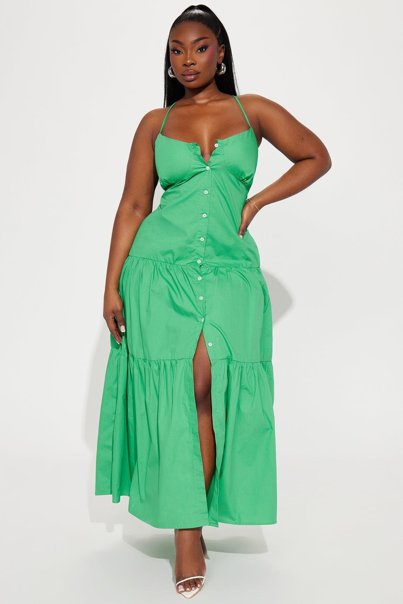 Kira Maxi Dress - Green Product Image