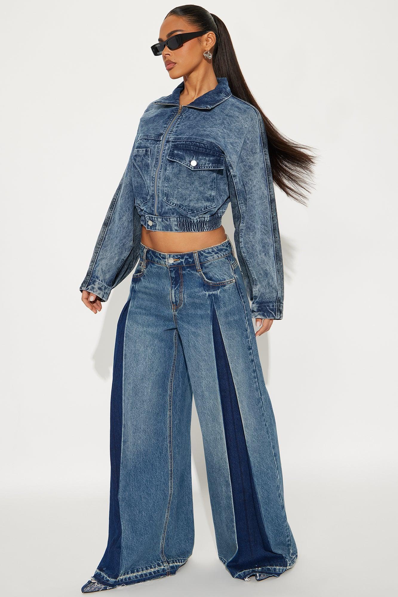 Kelly Denim Bomber Jacket - Medium Product Image