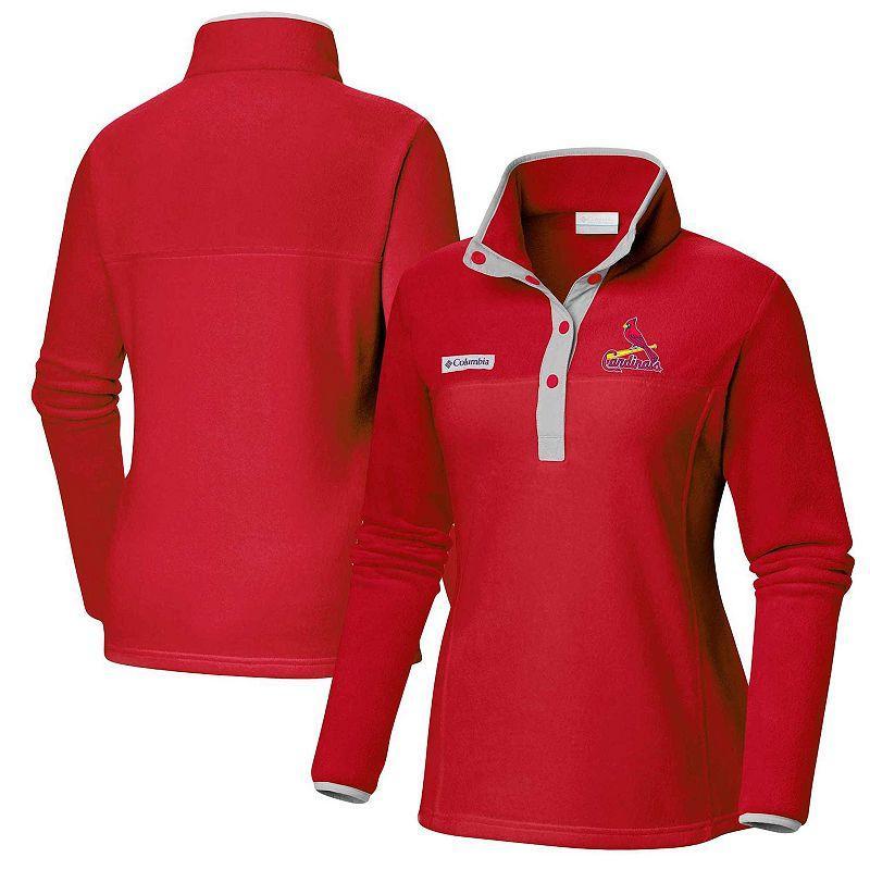 Womens Columbia Navy Boston Red Sox Benton Springs Half-Snap Sweatshirt Product Image