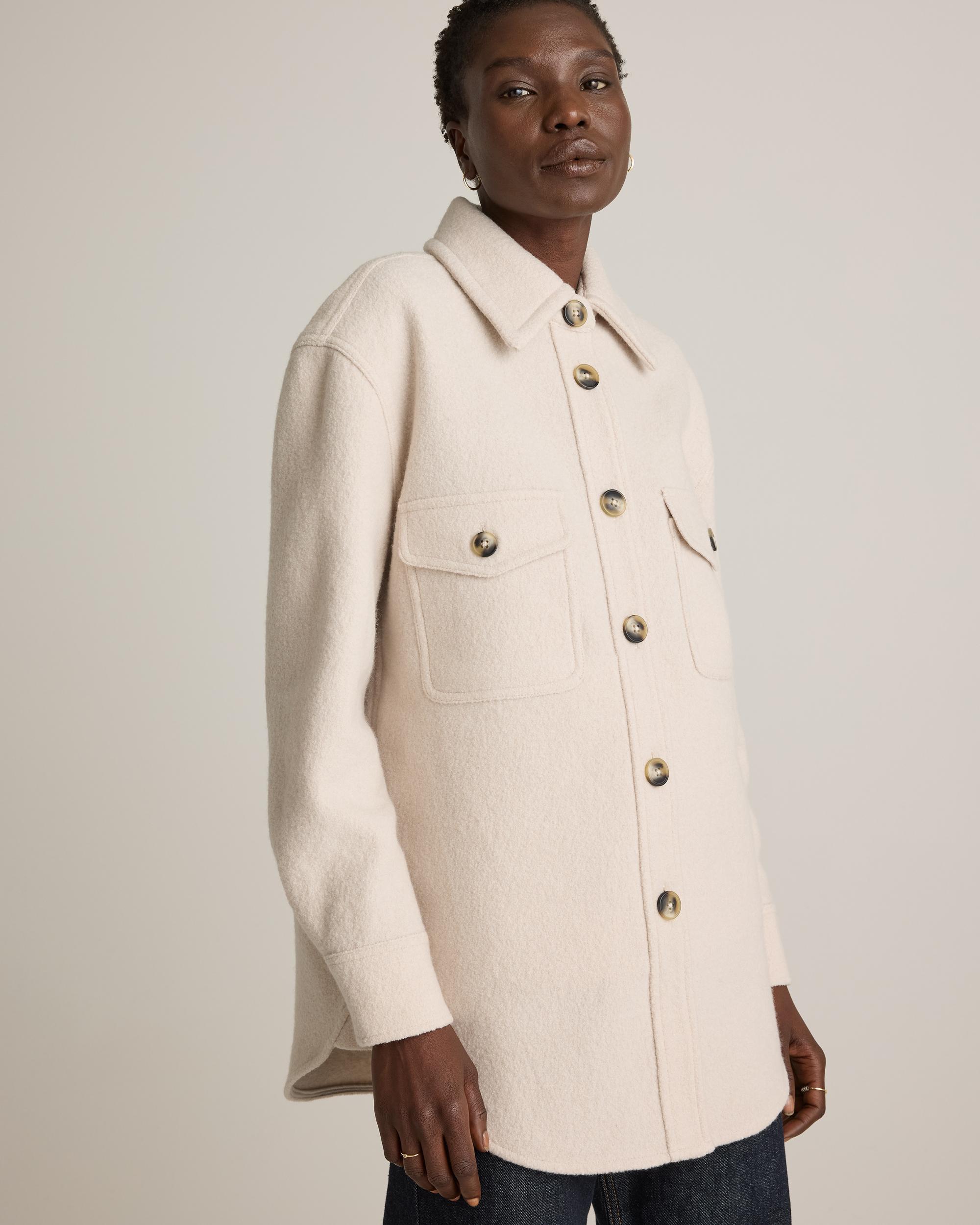 Quince | Women's 100% Merino Wool Shirt Jacket Size XS Product Image