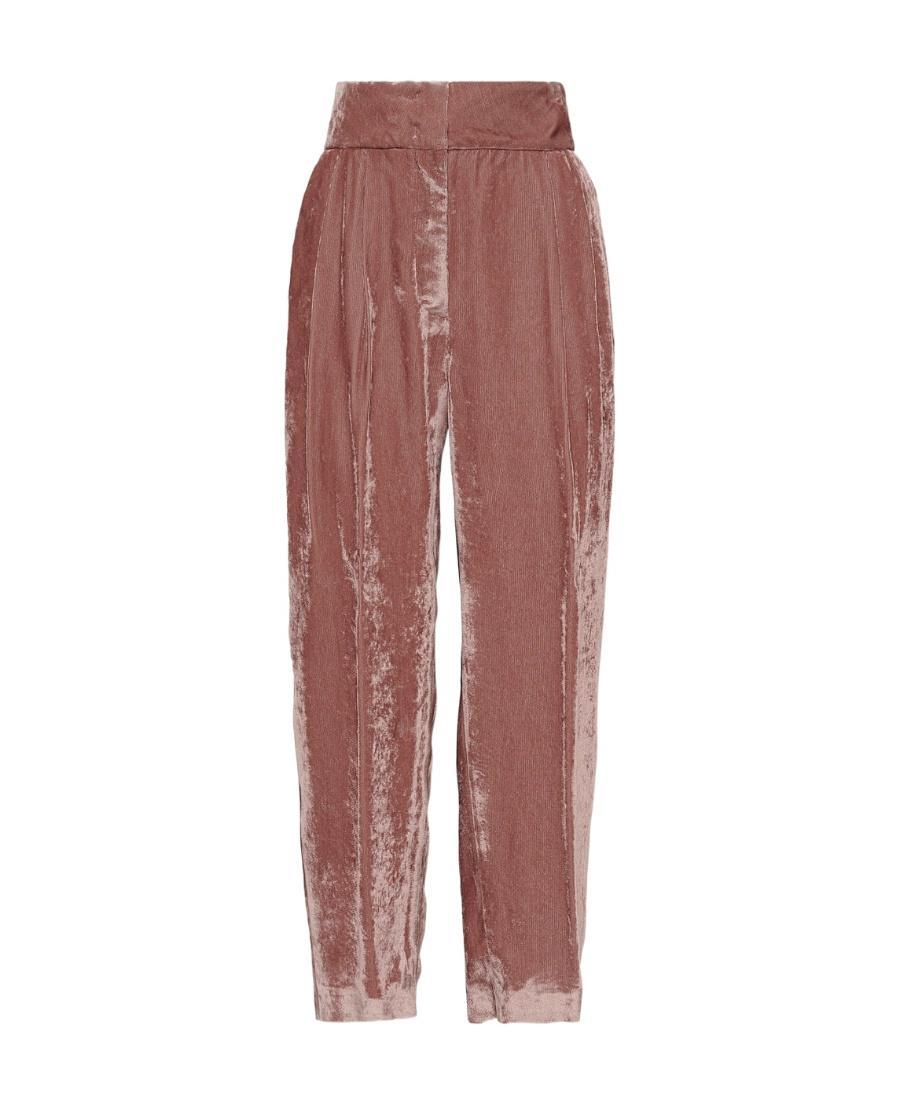 FABIANA FILIPPI Pleated Hot Sewn Casual Pants In Brown Product Image
